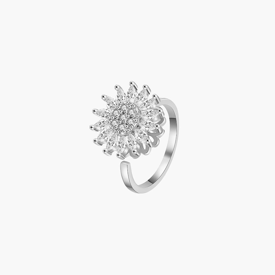 Flower Anxiety Spinner Ring