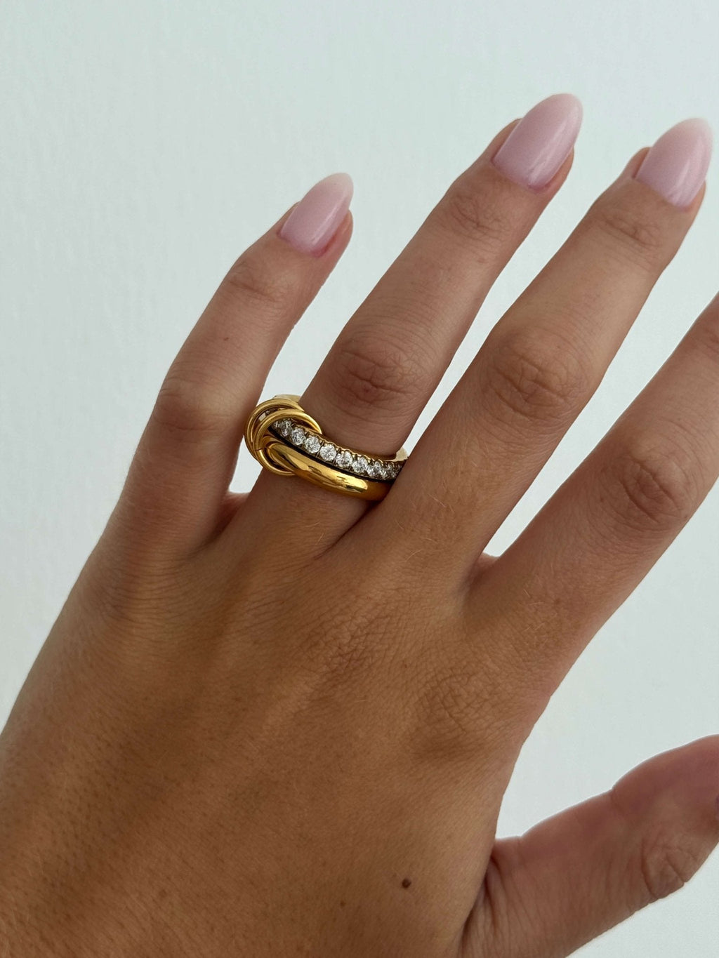 Aeliana Stacked Sparkling Band Ring