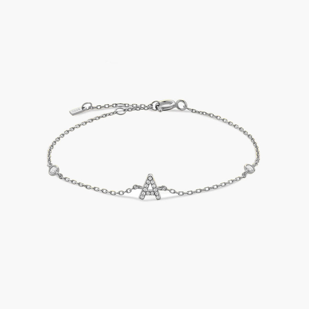 Aline Letter Charm Bracelet