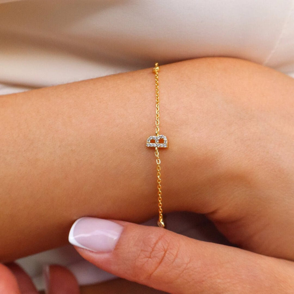 Aline Letter Charm Bracelet