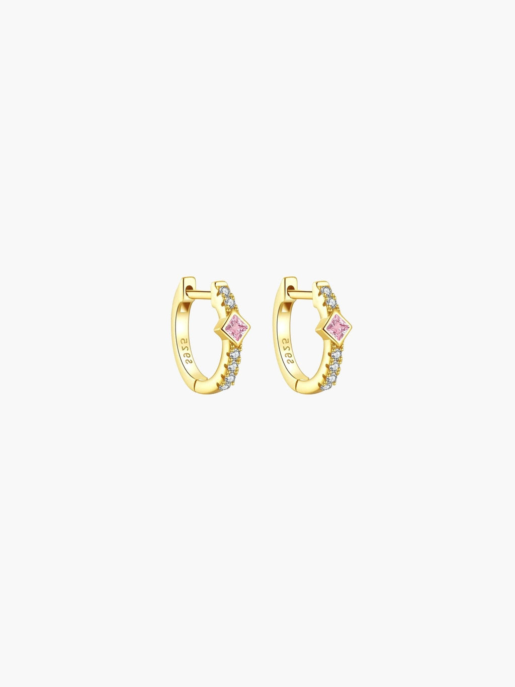 Amber Hoop Earrings