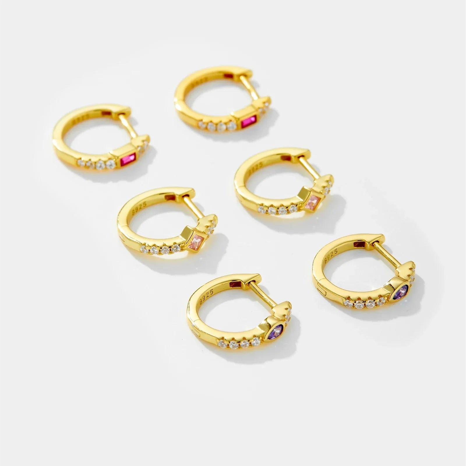 Amber Hoop Earrings