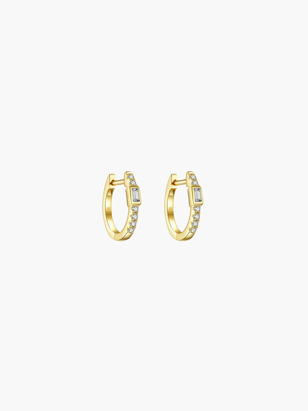 Amber Hoop Earrings