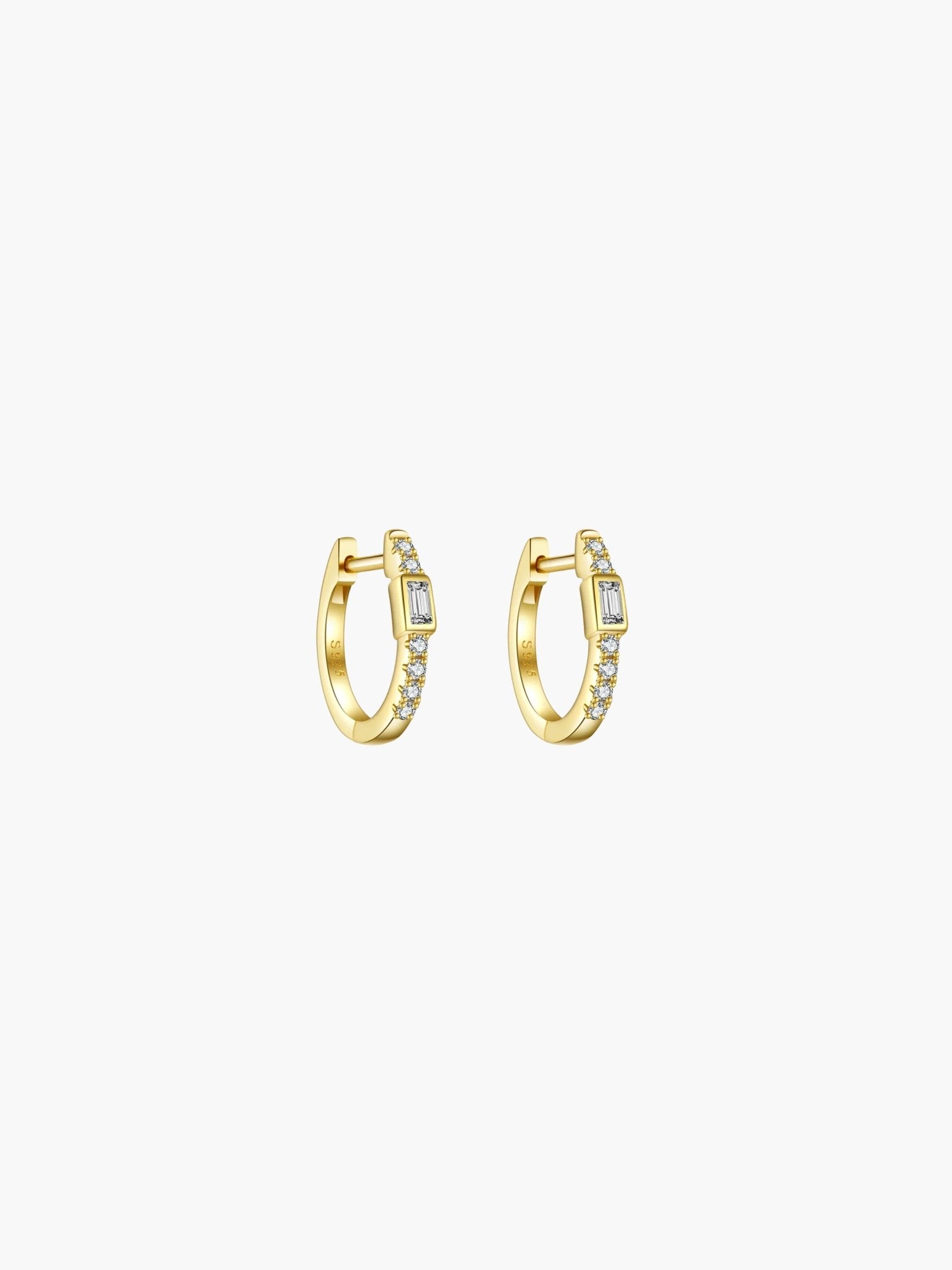 Amber Hoop Earrings