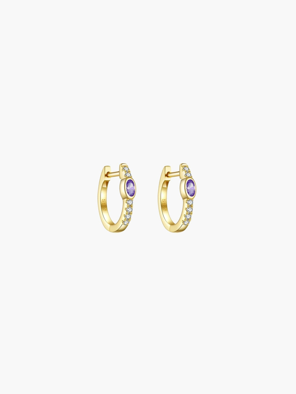 Amber Hoop Earrings