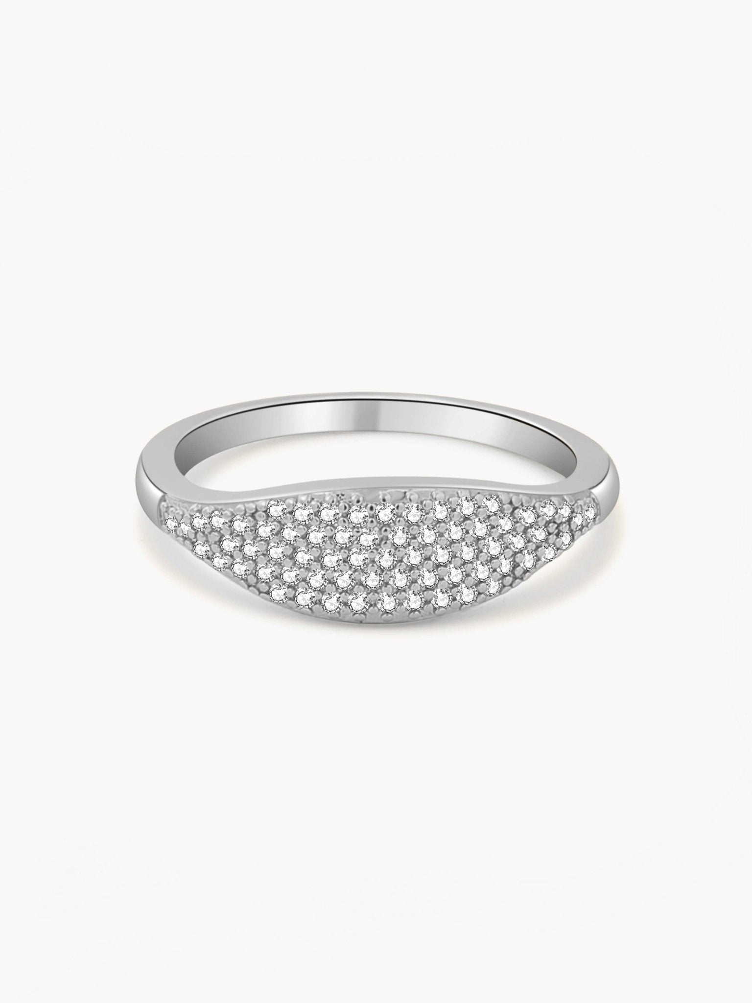 Ameri Rhinestone Dome Band Ring