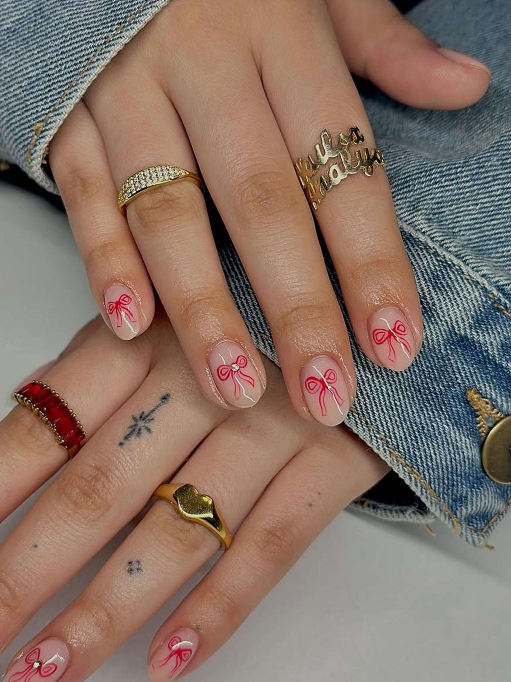 Ameri Rhinestone Dome Band Ring