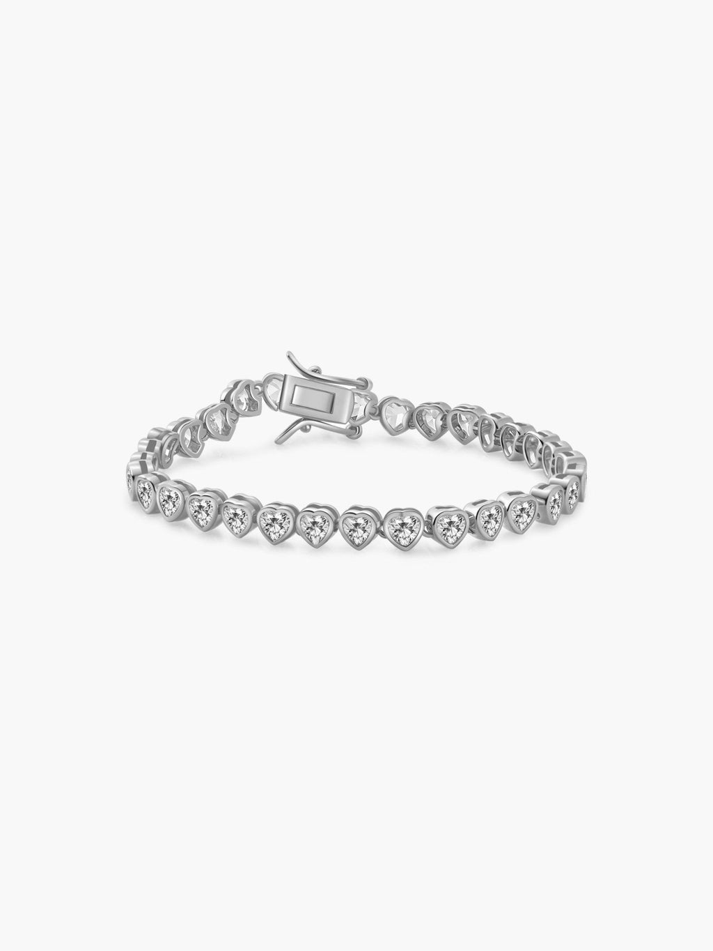 Arabella Heart-Cut Zirconia Tennis Bracelet