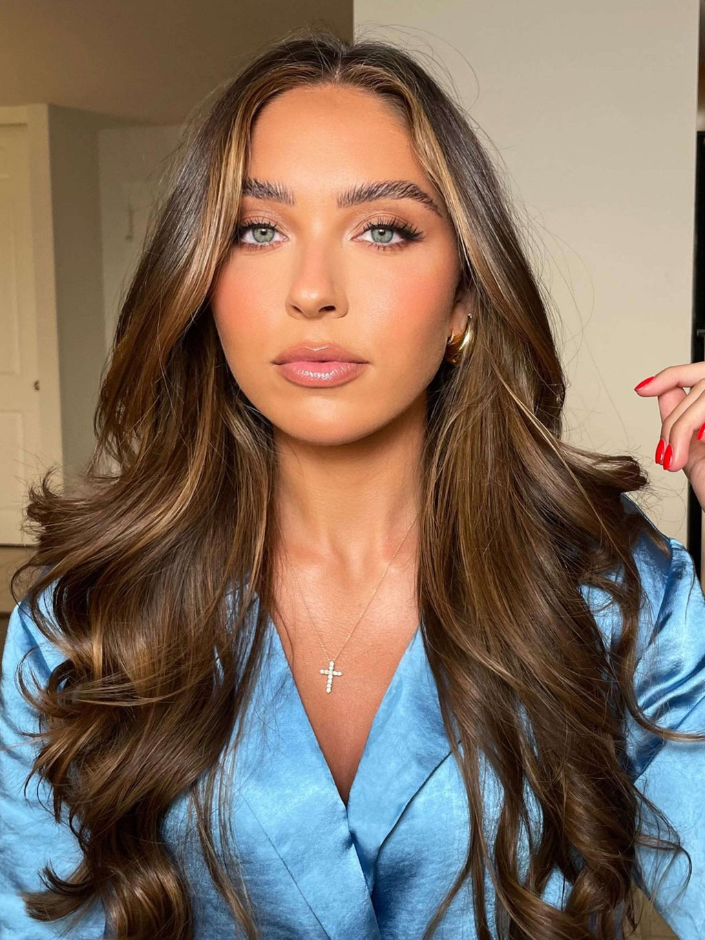 Ariadne Zirconia Cross Pendant Necklace