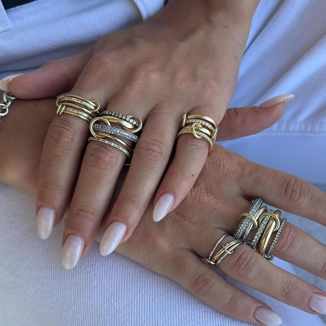 Aurélie Radiant Zirconia Five-Stacked Ring