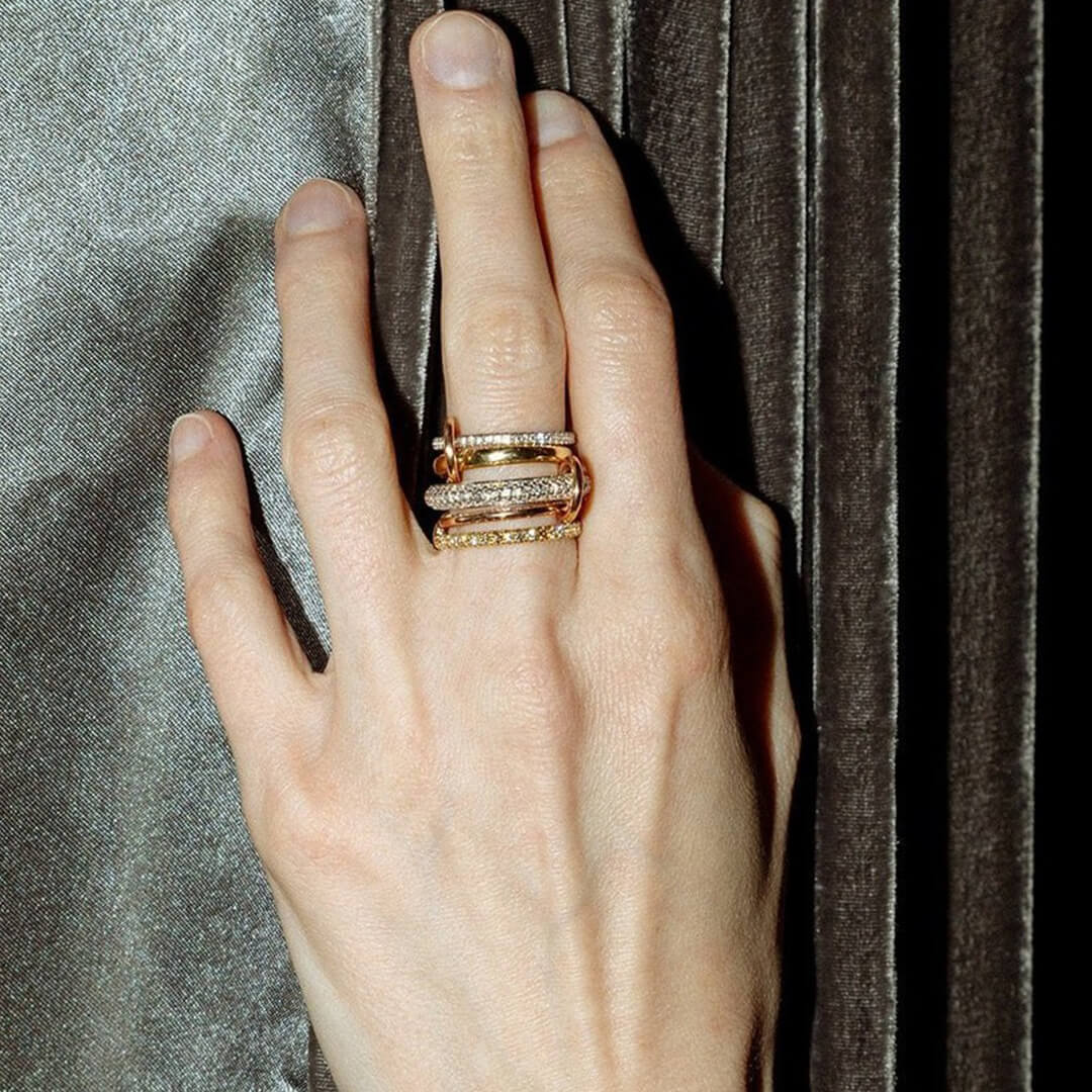 Aurélie Radiant Zirconia Five-Stacked Ring