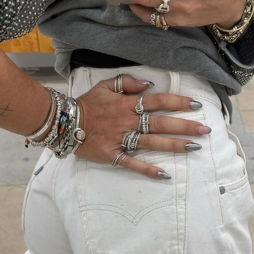 Aurélie Radiant Zirconia Five-Stacked Ring