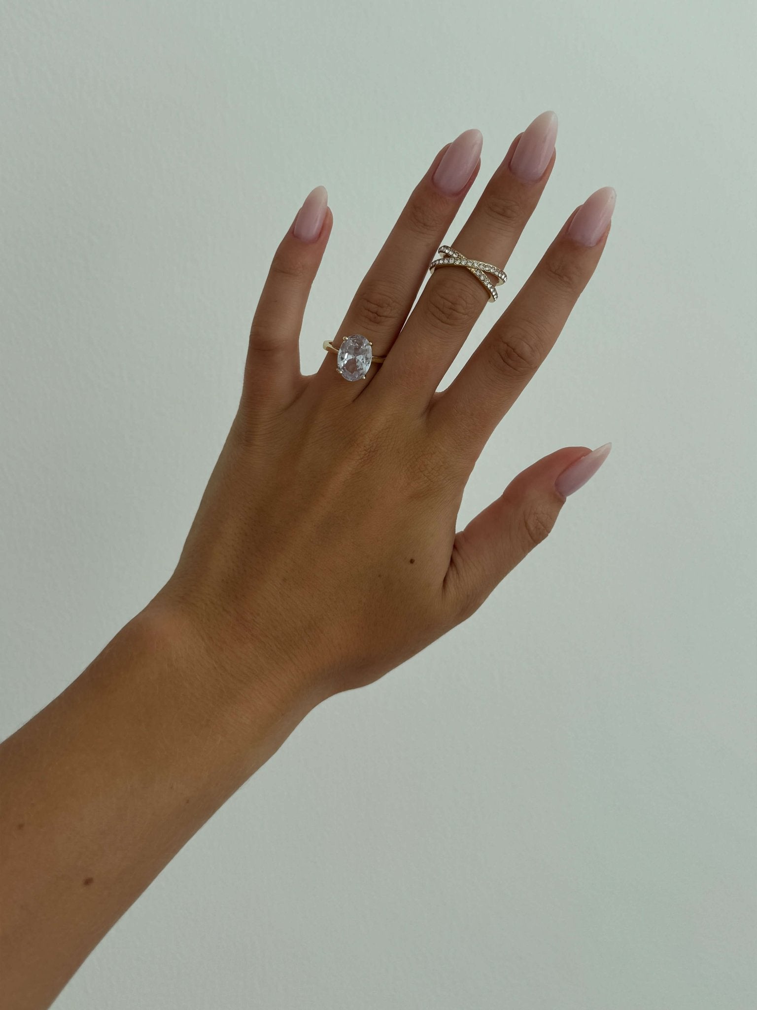 Avianna Oval Zirconia Band Ring