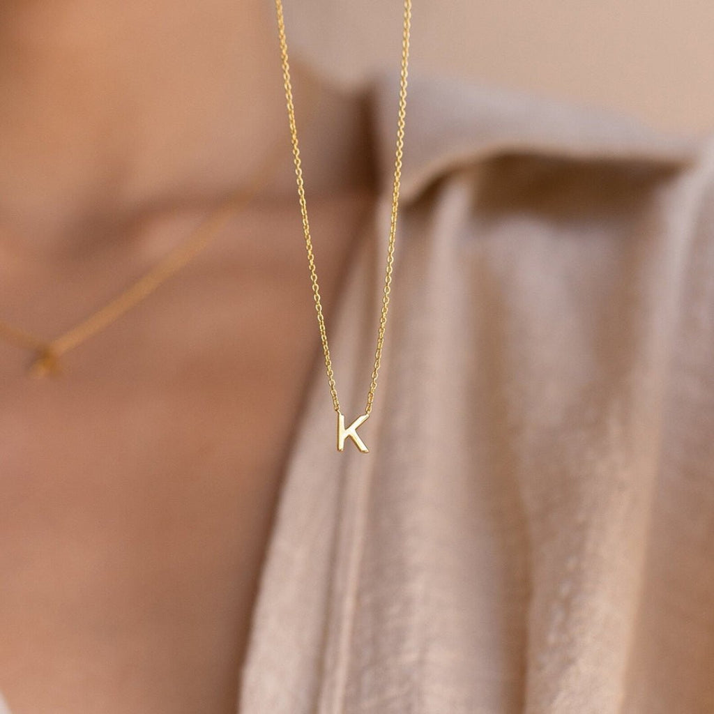 Elsa Gold Initial Necklace