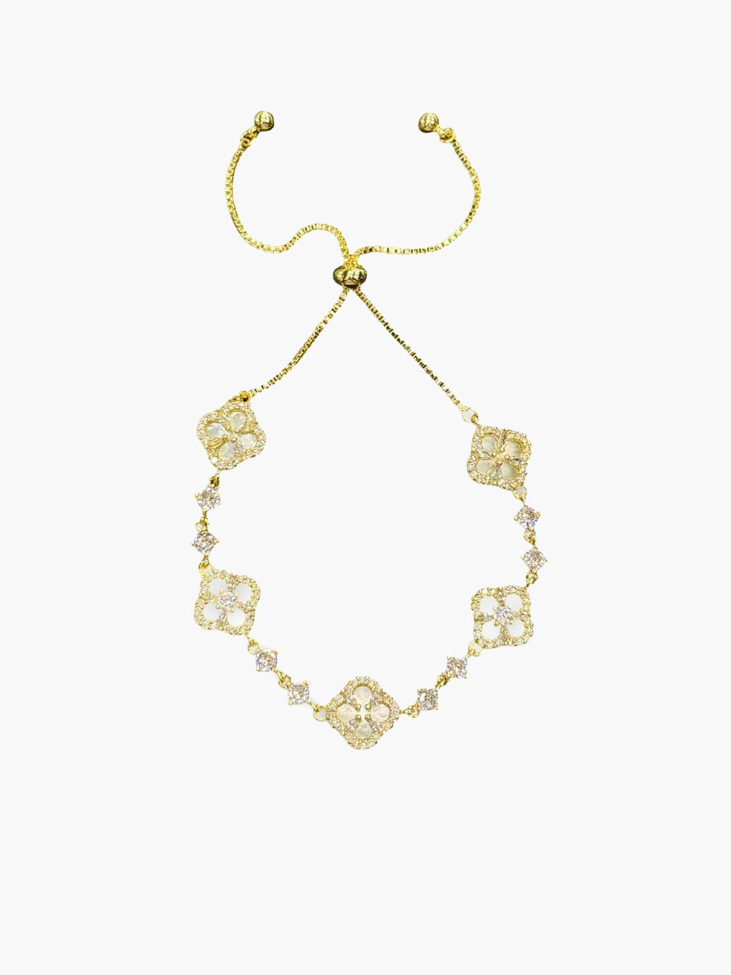 Cataleya Flower Zirconia Bracelet