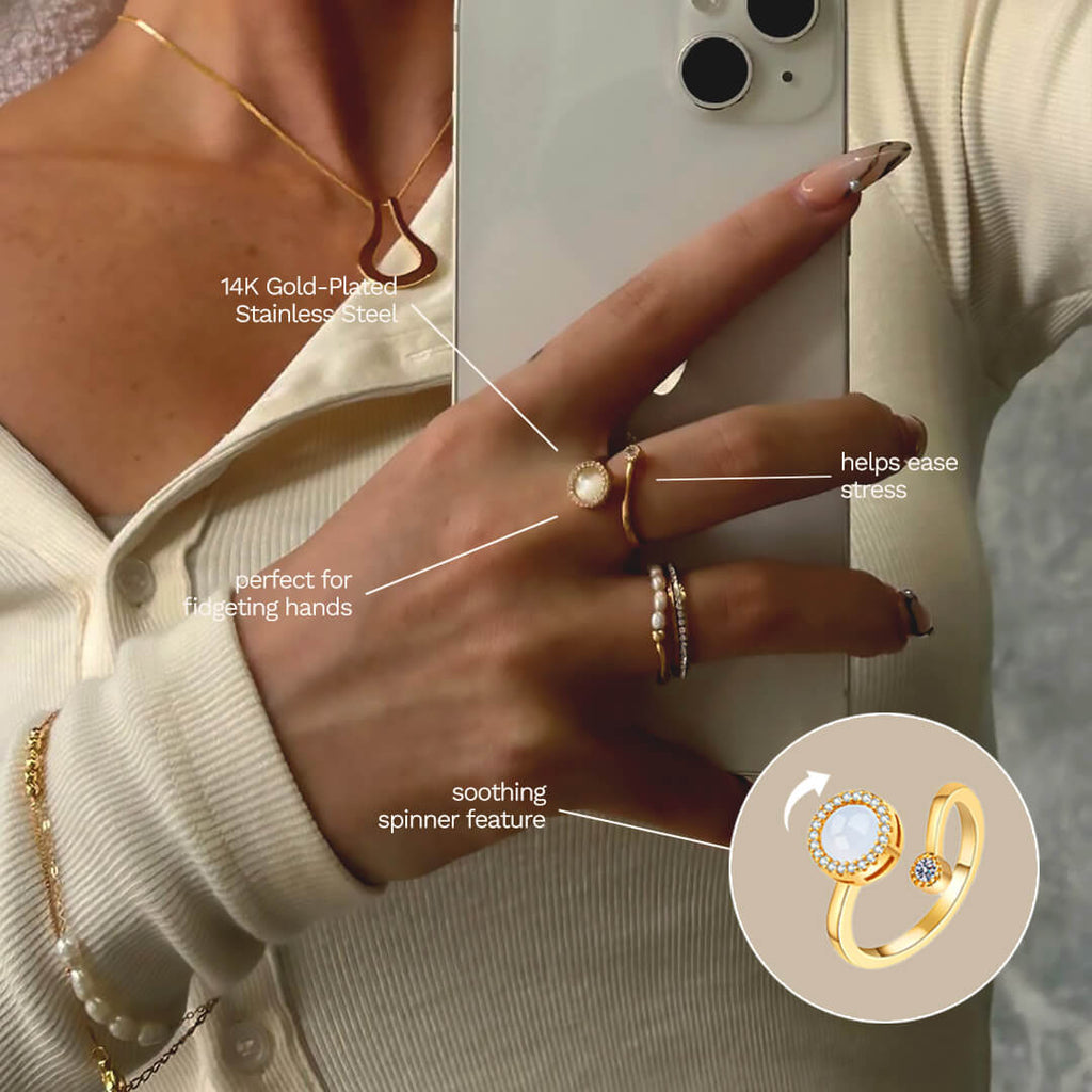 Celine Anxiety Spinner Ring