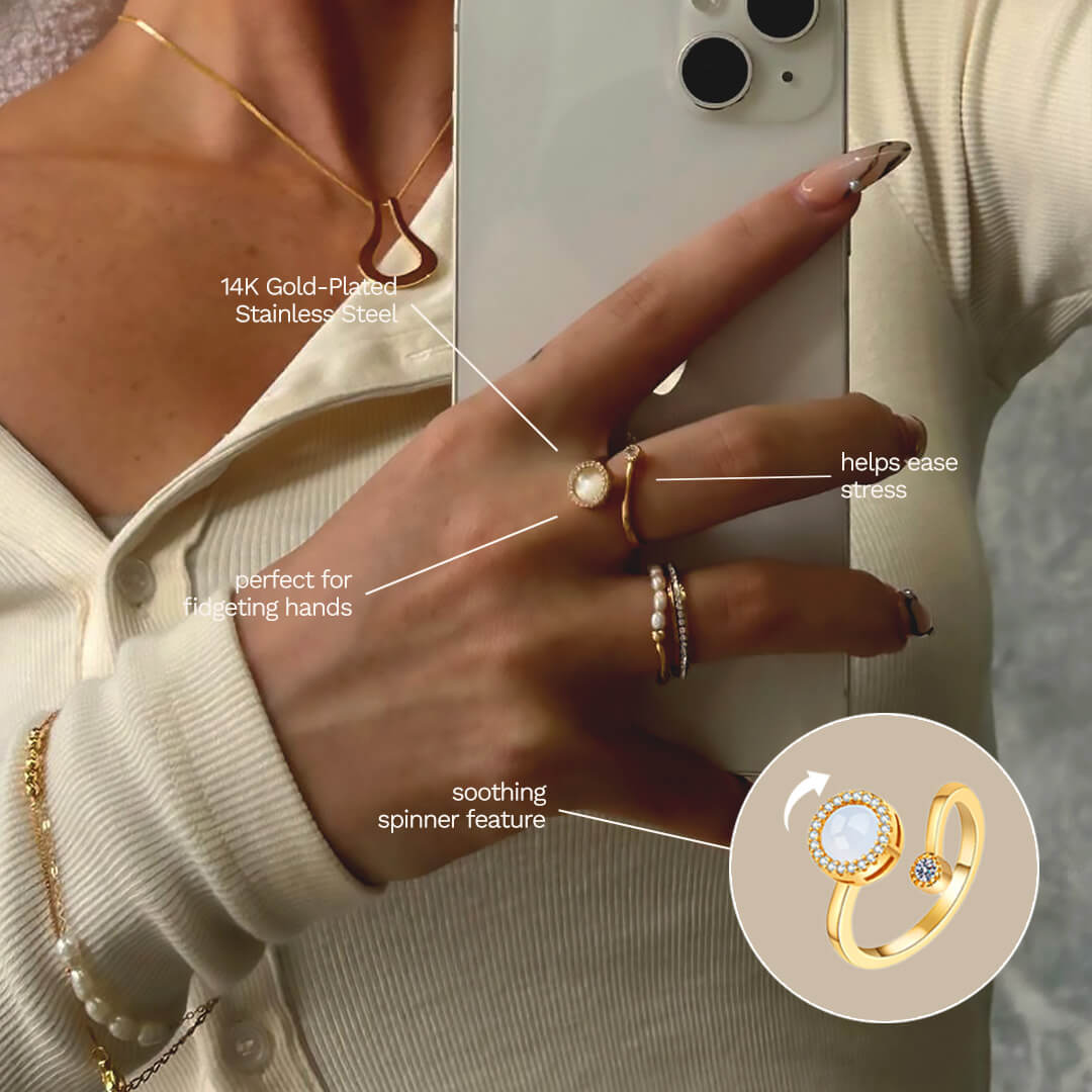 Celine Anxiety Spinner Ring