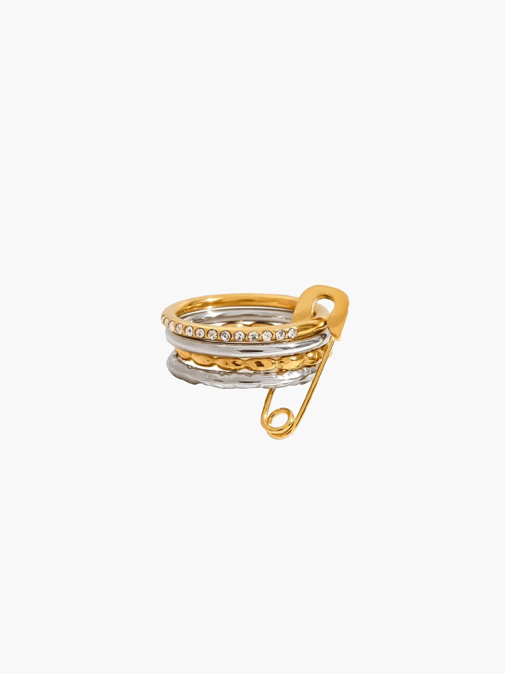 Claudine stacked Pin Rings