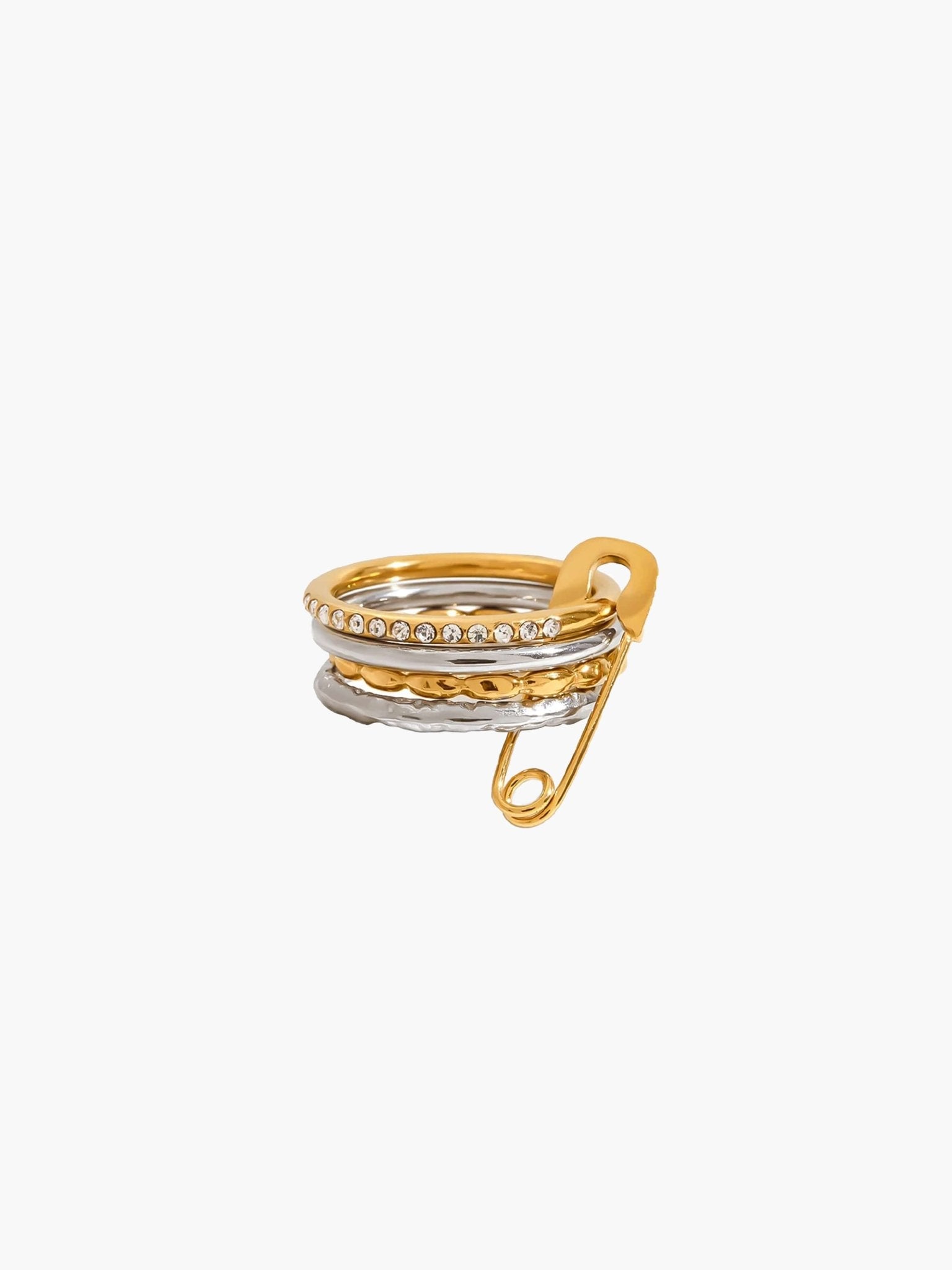 Claudine stacked Pin Rings