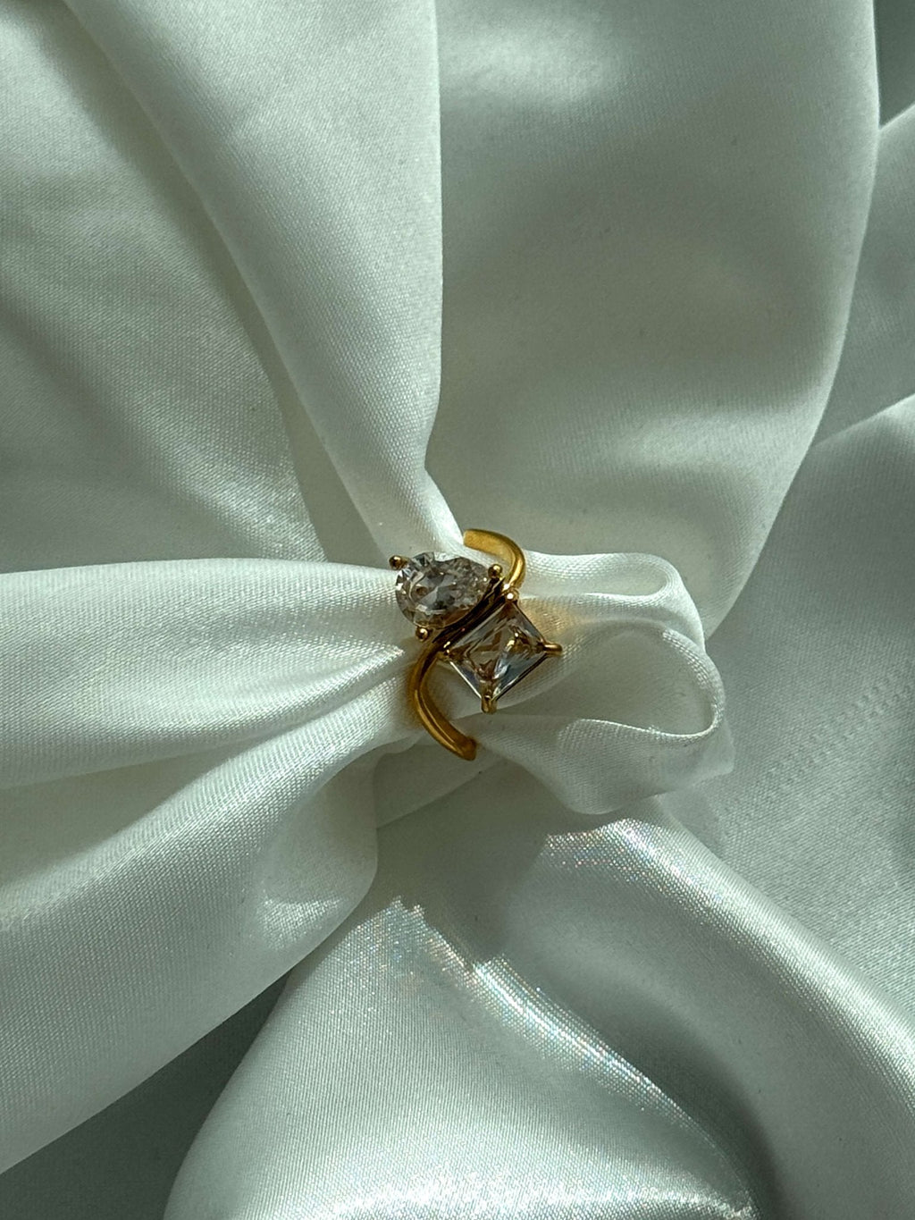 Cressida Twin Zirconia Band Ring