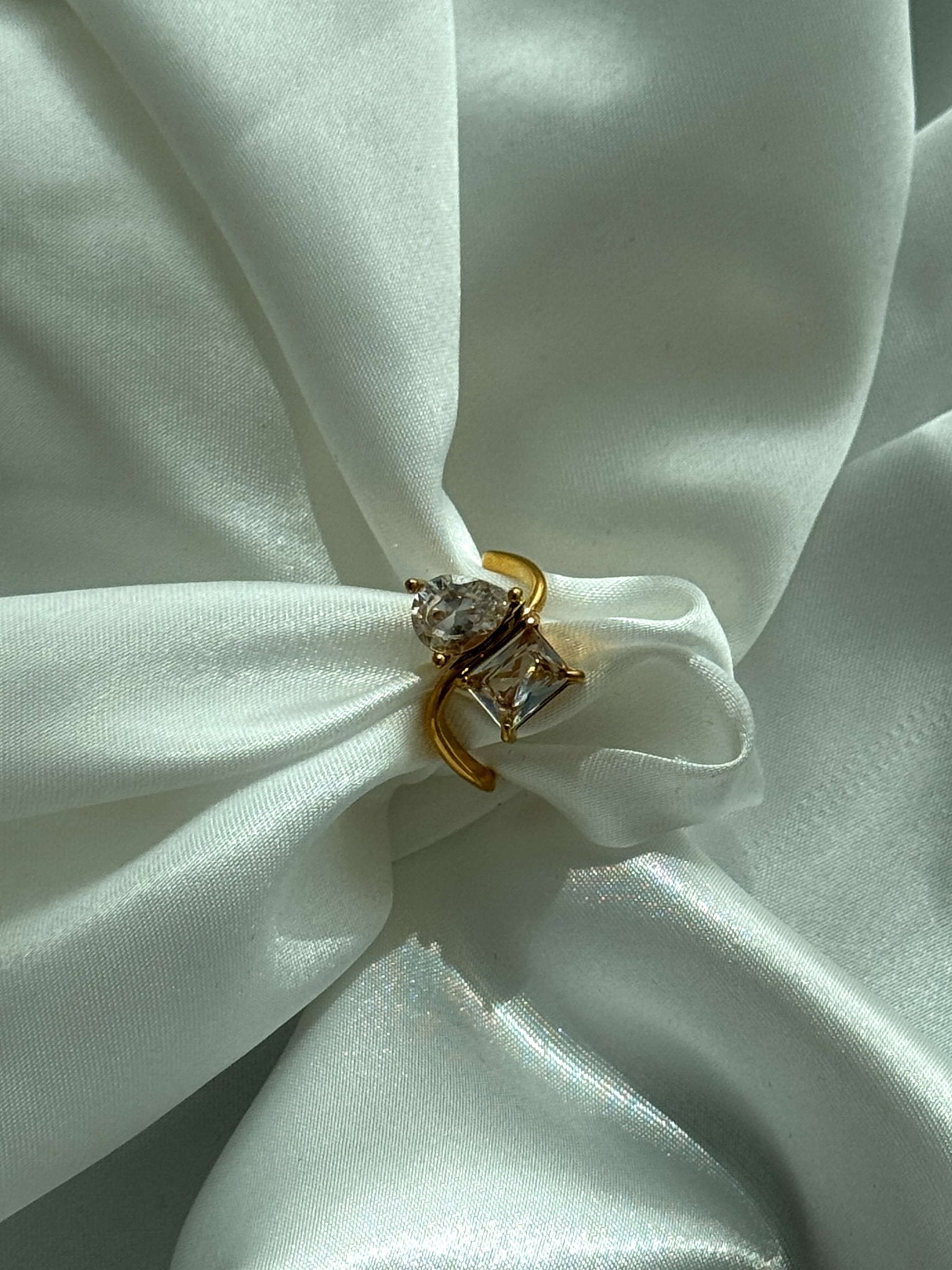 Cressida Twin Zirconia Band Ring