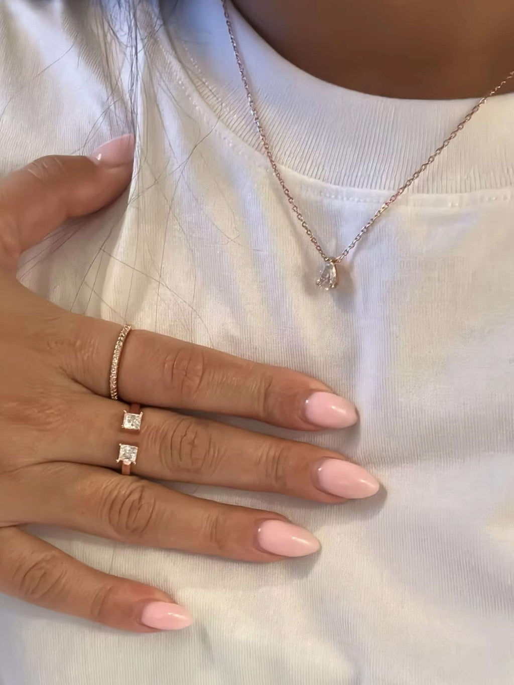 Daphne Pear Cut Zirconia Pendant Necklace