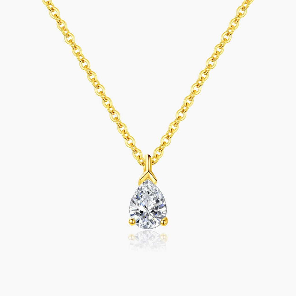 Daphne Pear Cut Zirconia Pendant Necklace