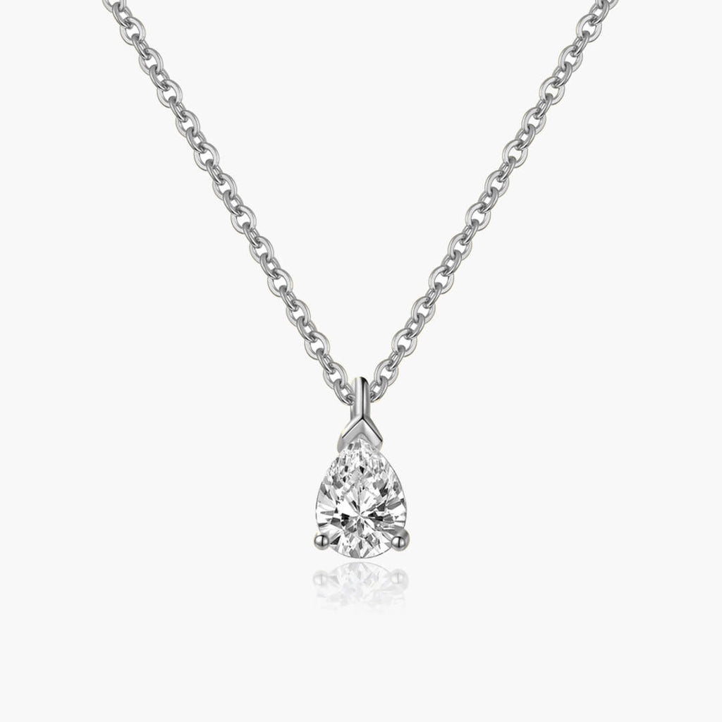 Daphne Pear Cut Zirconia Pendant Necklace