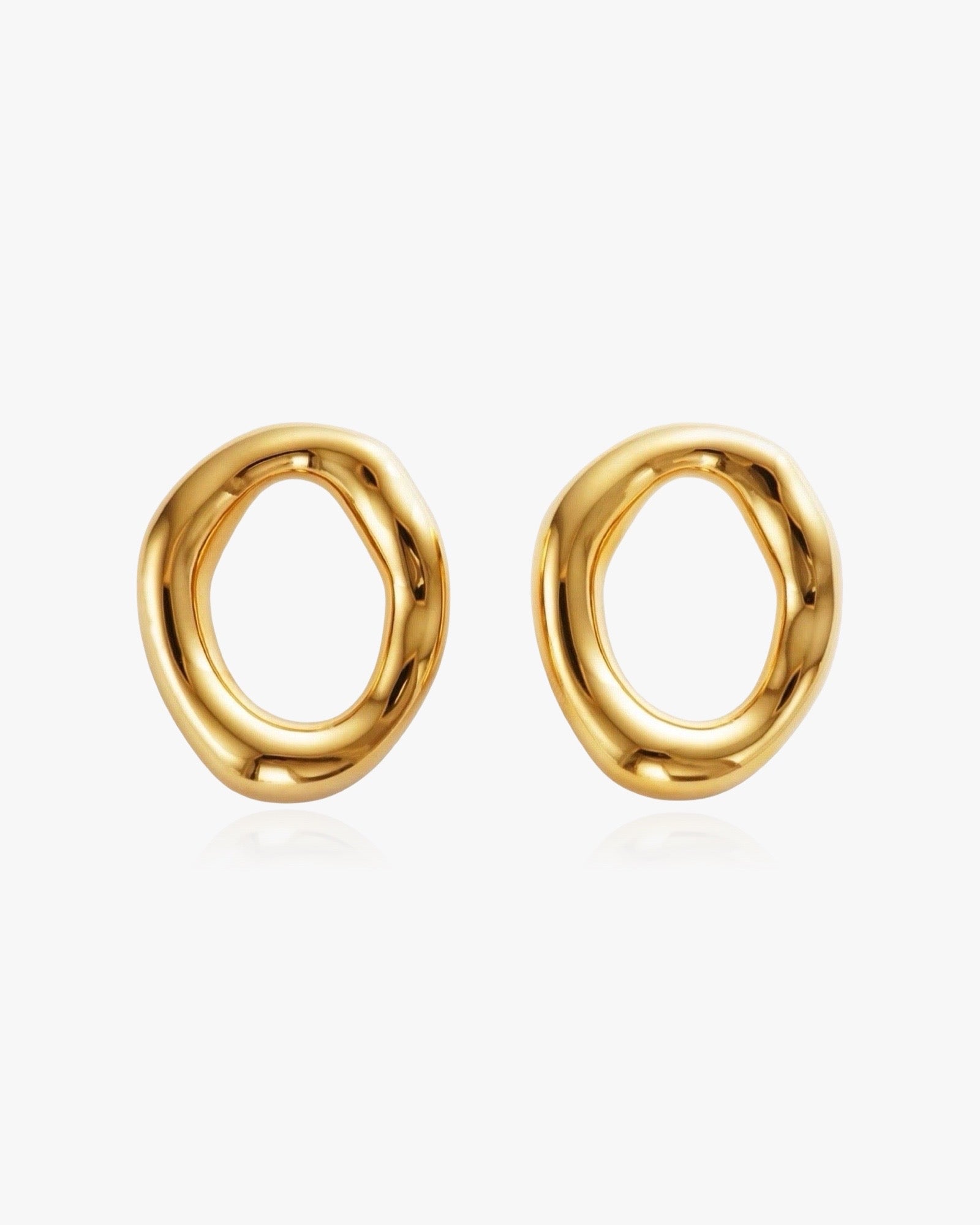 Delilah Round Circle Earrings