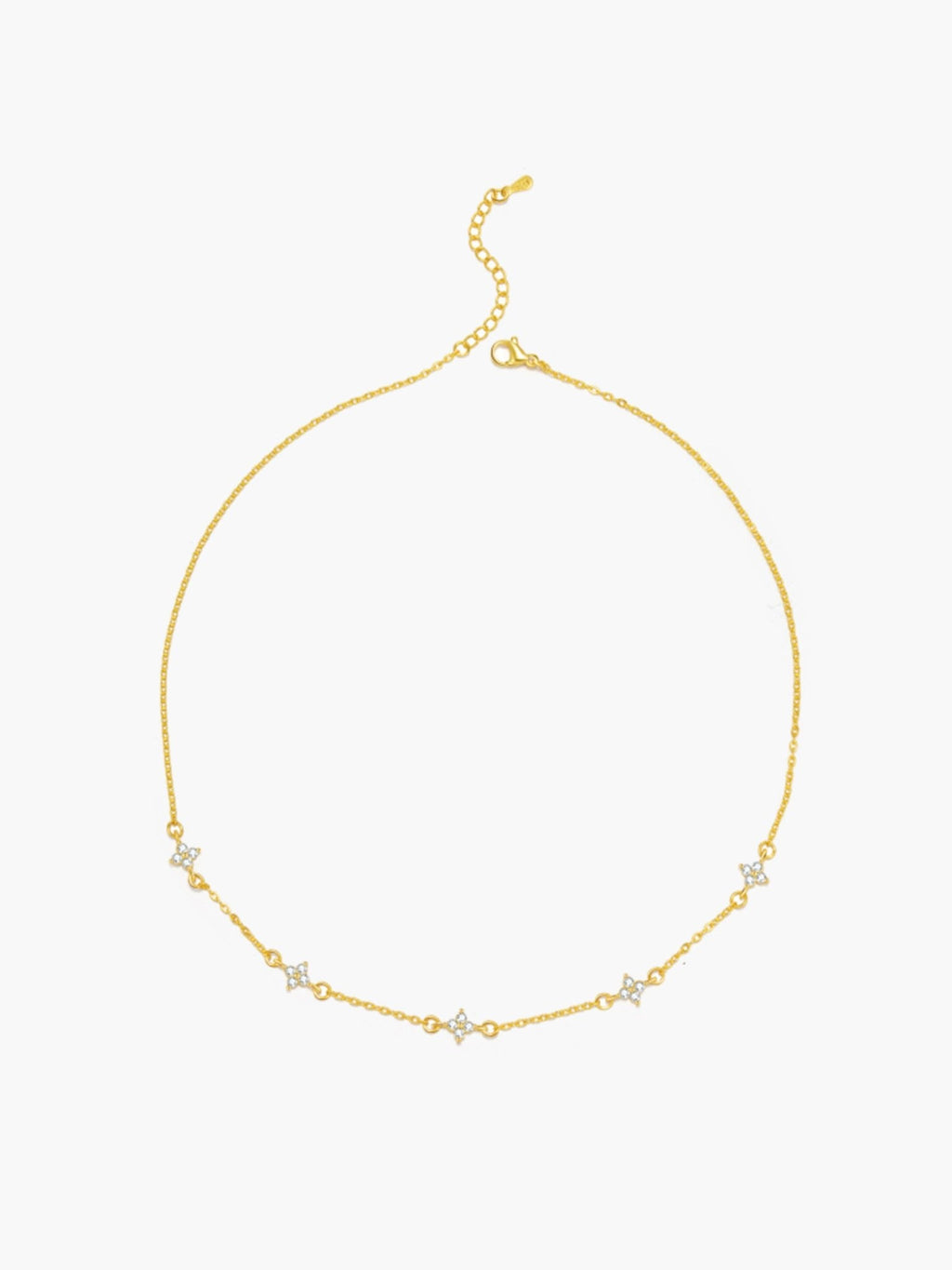 Dina Flower Zirconia Necklace