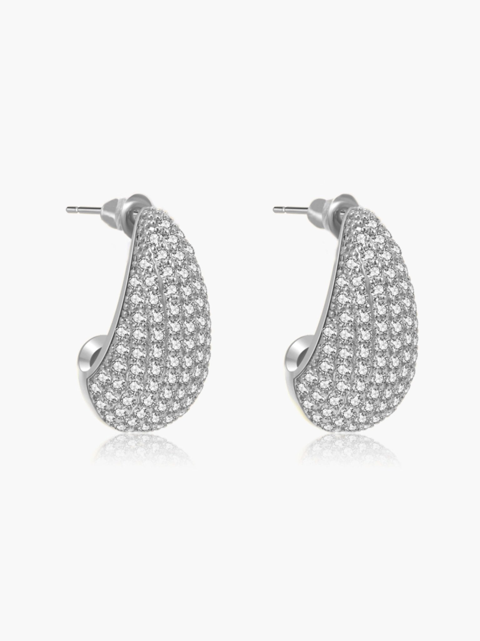 Eloisa Pavé Teardrop Zirconia Earrings