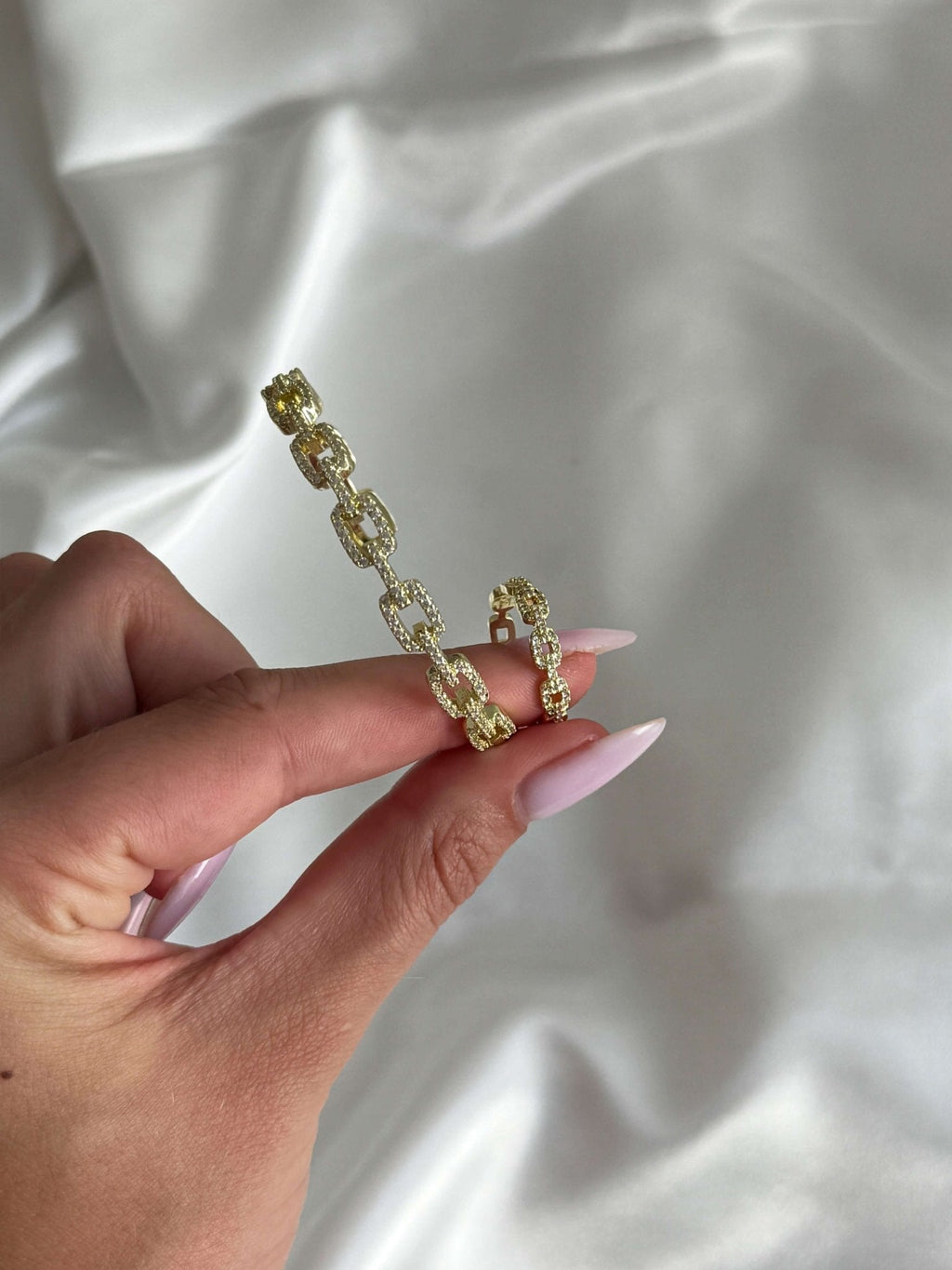 Fenella Adjustable Zirconia Link Ring & Bracelet Set