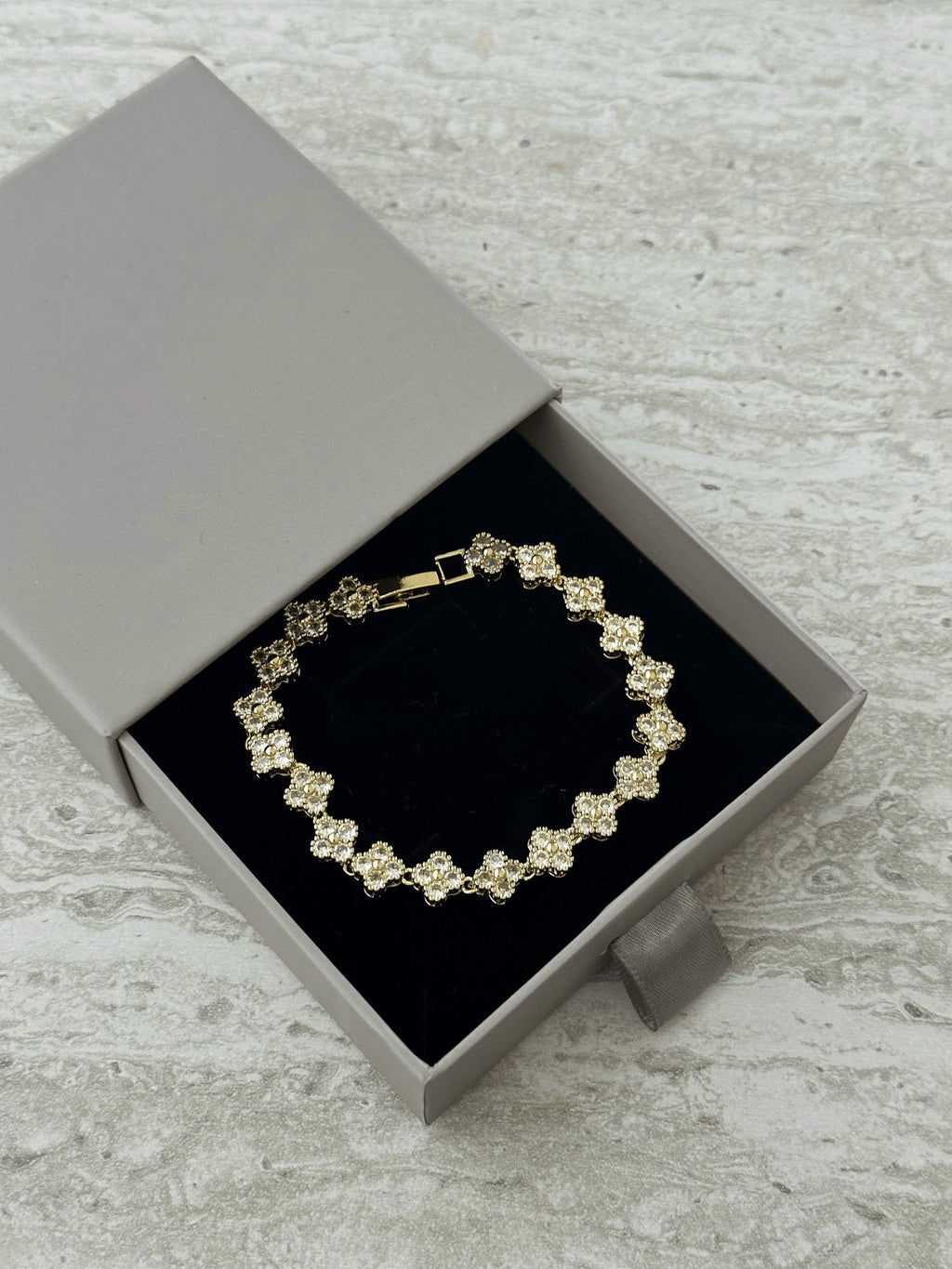 Flora Four-Petal Gemstone Bracelet