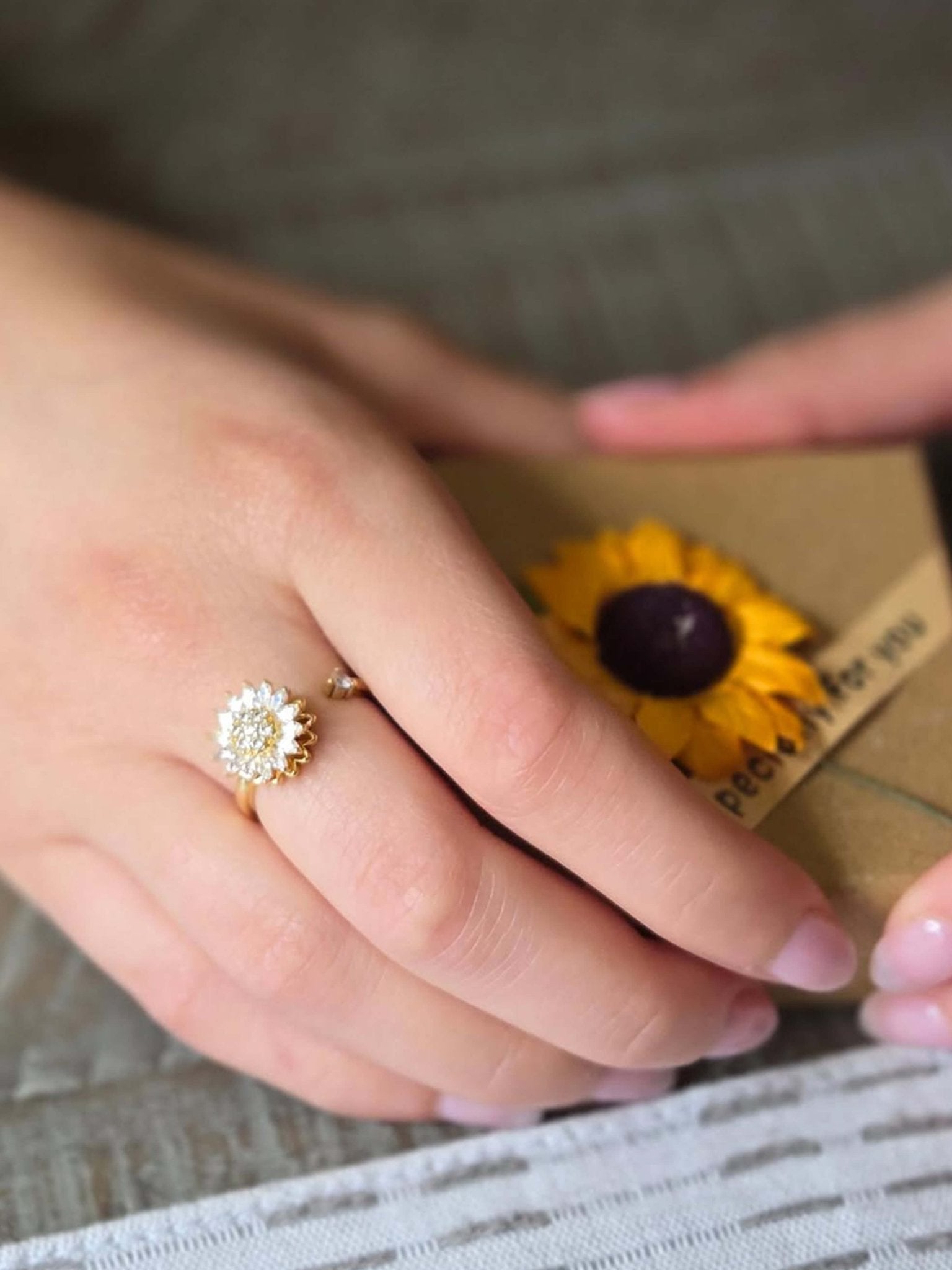 Flower Anxiety Spinner Ring