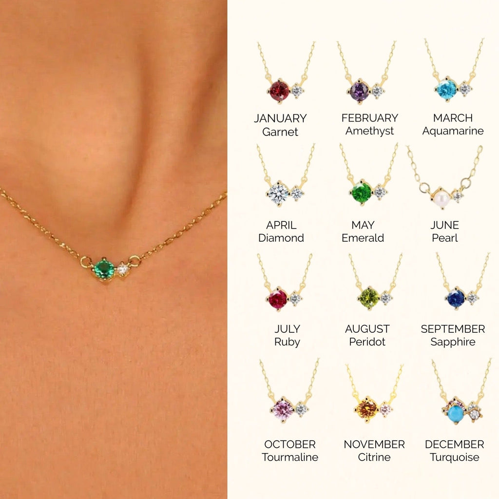 Hayley Birthstone Necklace