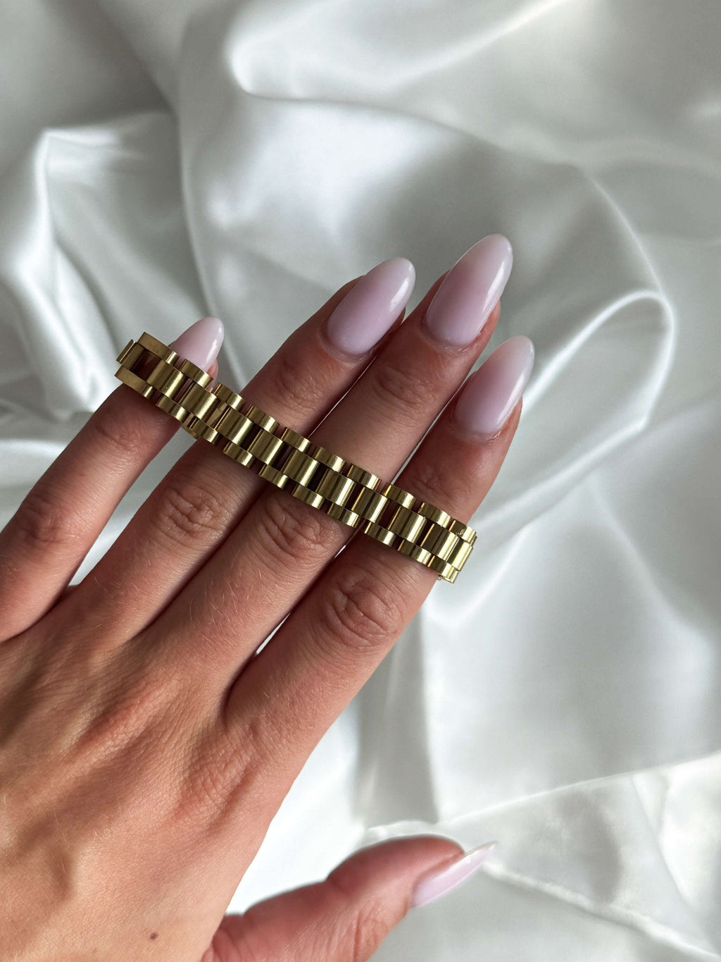 Iconic Link Chain & Zirconia Cuff Bracelet Set