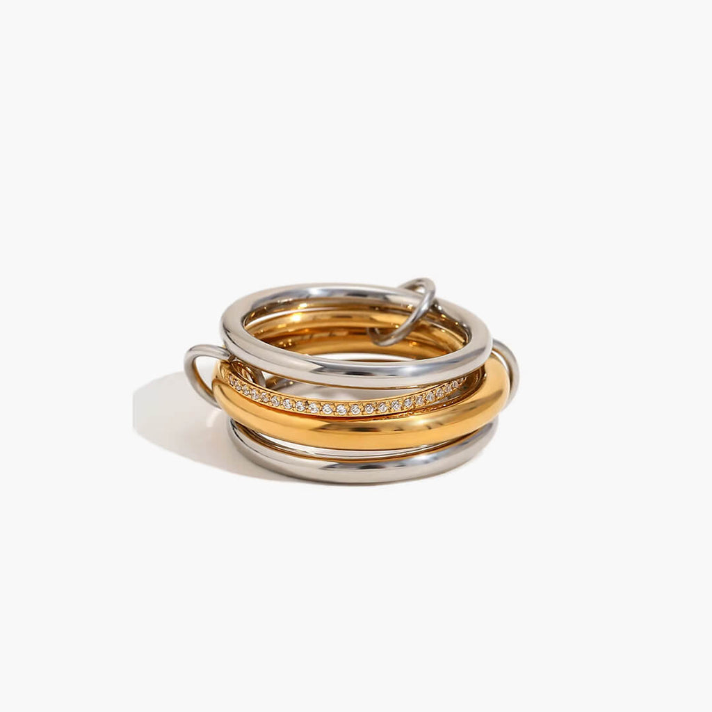 Ivana Minimalist Four Stacked Ring