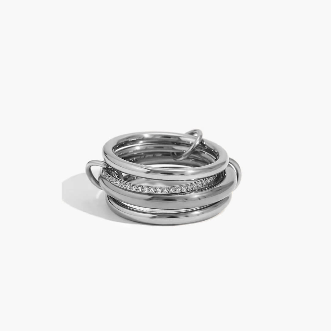 Ivana Minimalist Four Stacked Ring