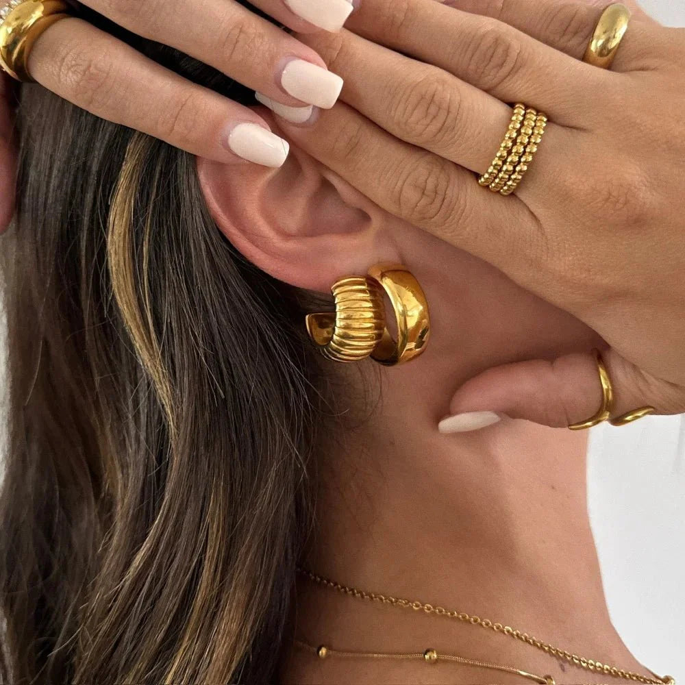 Jaime Chunky Hoop Earrings