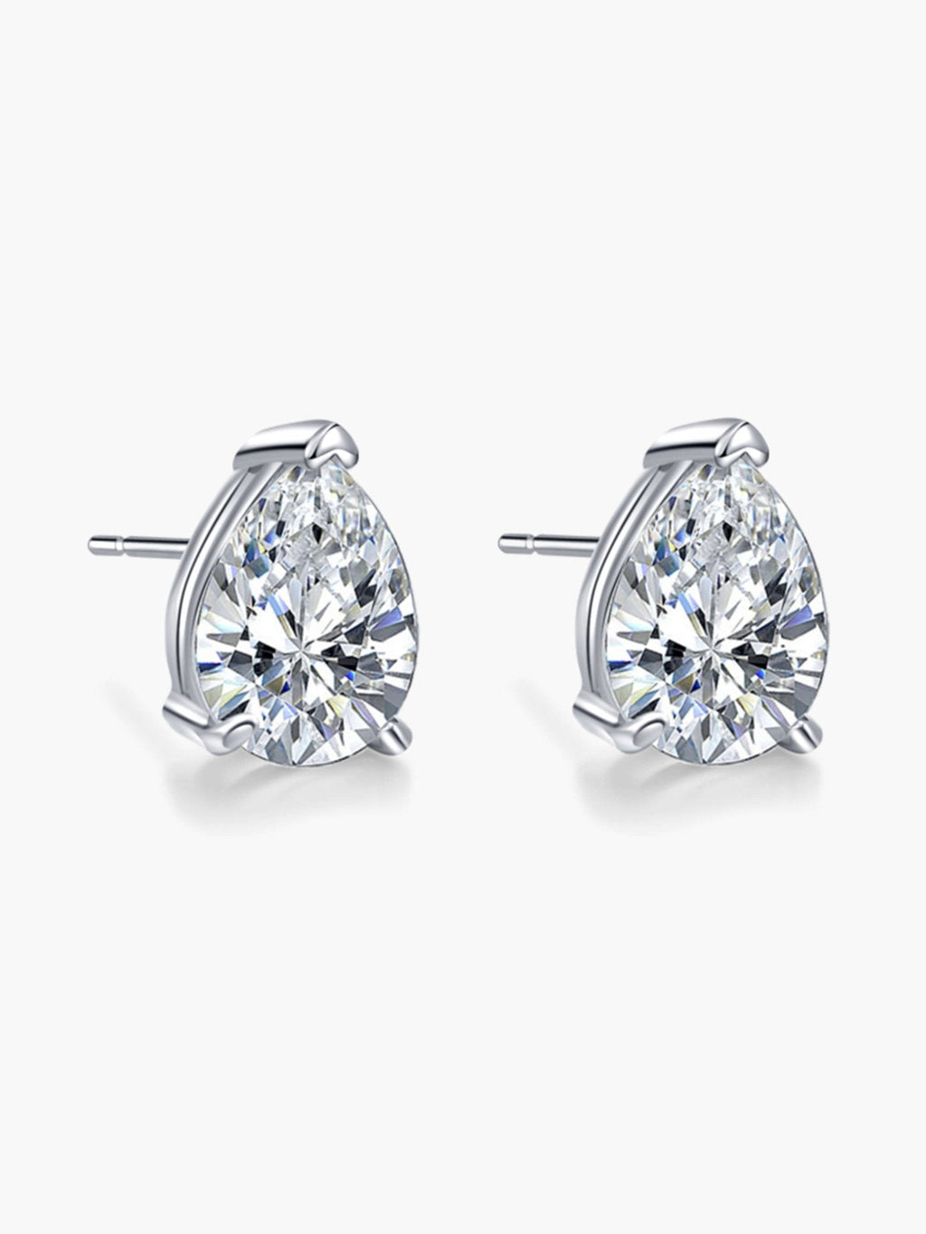 Kath Pear Cut Zirconia Stud Earrings