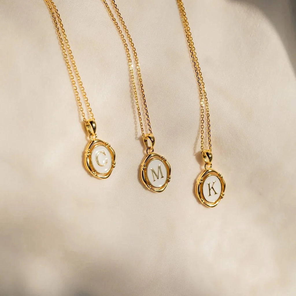 Liza Initial Pendant Necklace