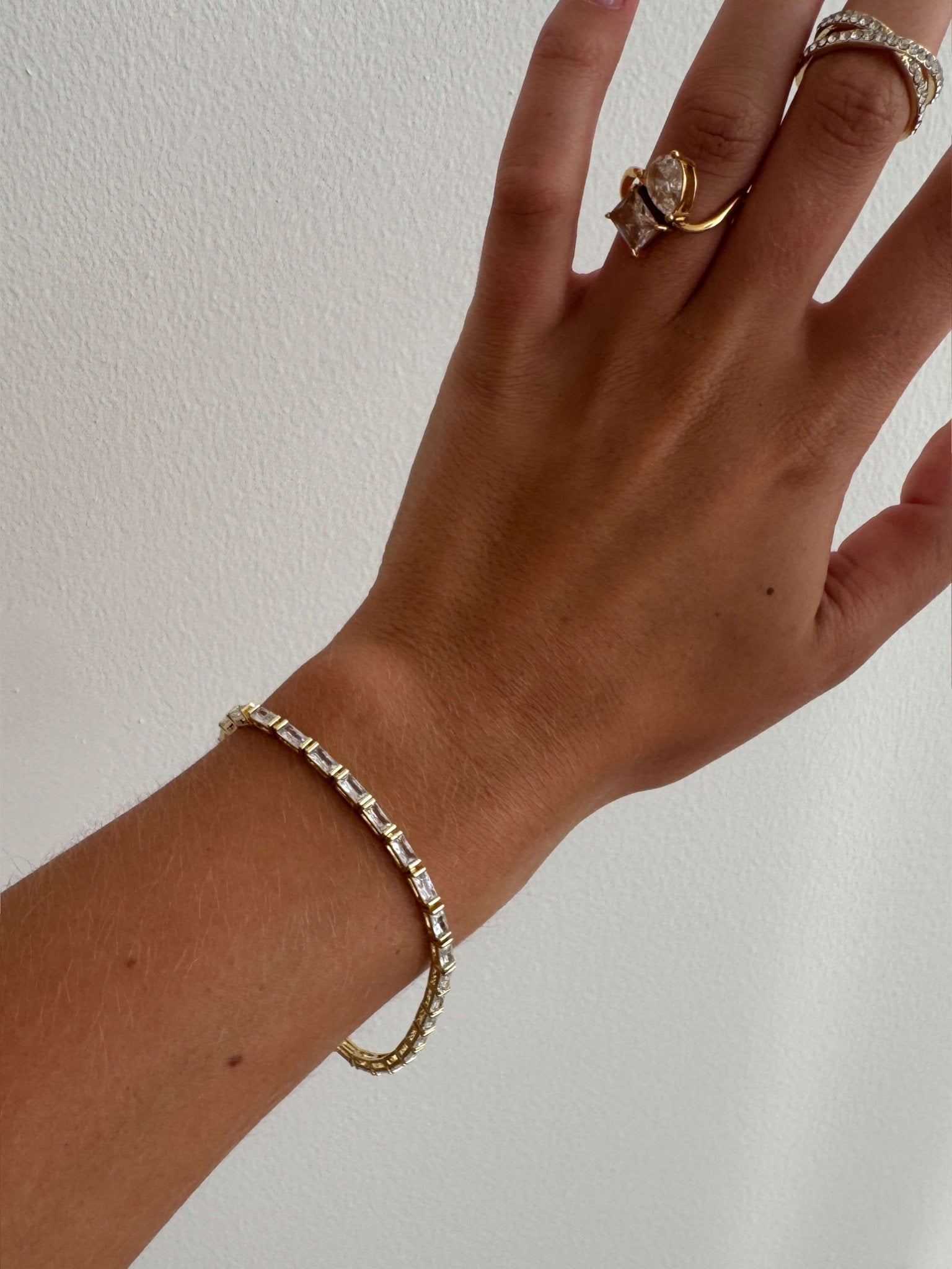 Louisa Baguette Zirconia Tennis Bracelet