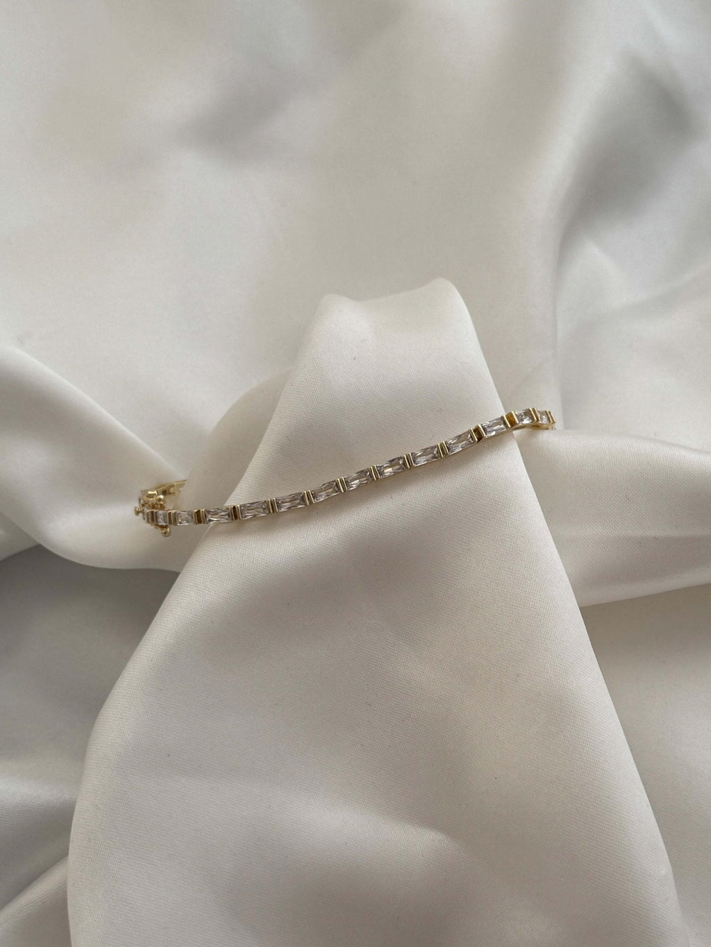 Louisa Baguette Zirconia Tennis Bracelet