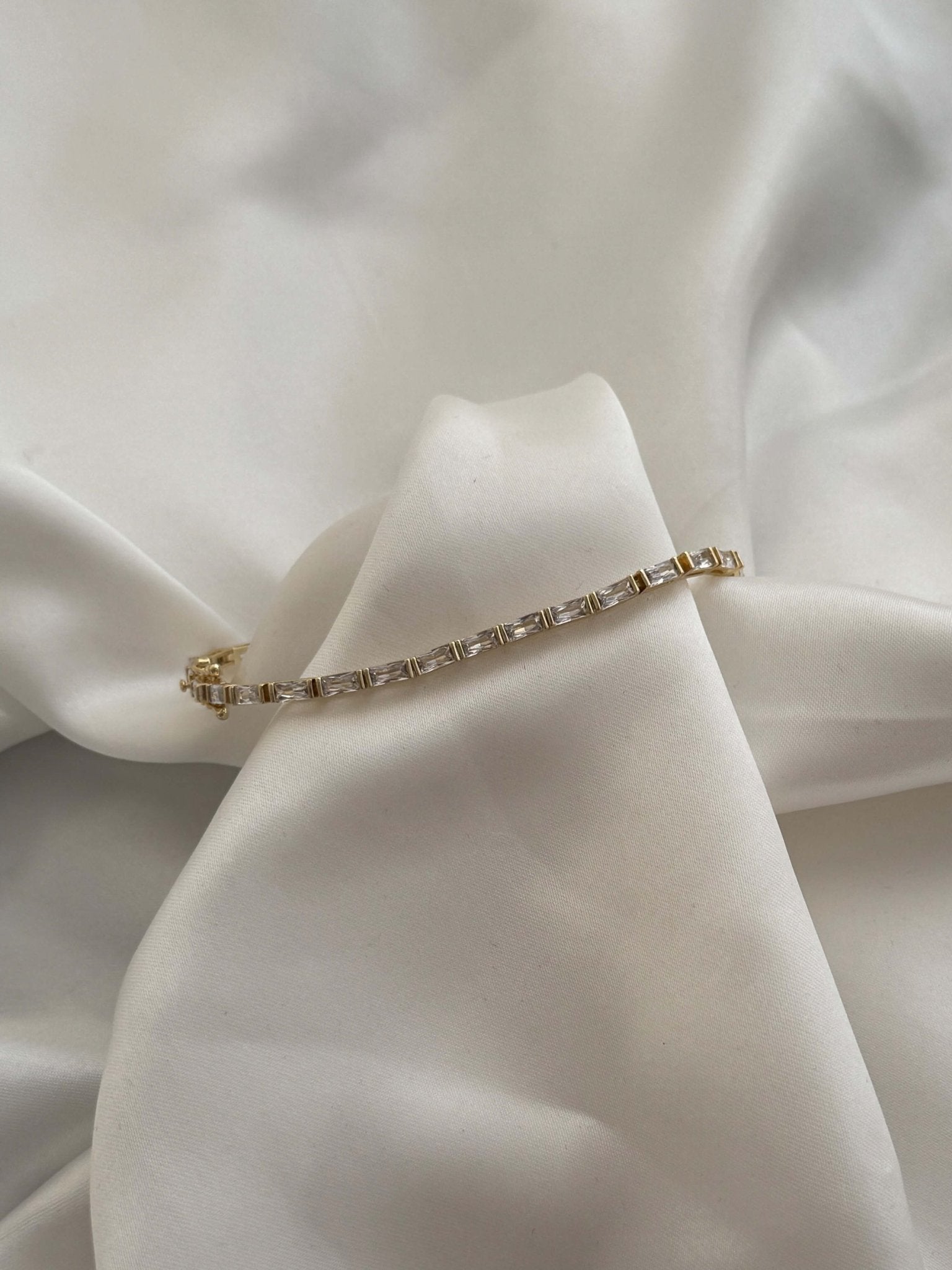 Louisa Baguette Zirconia Tennis Bracelet