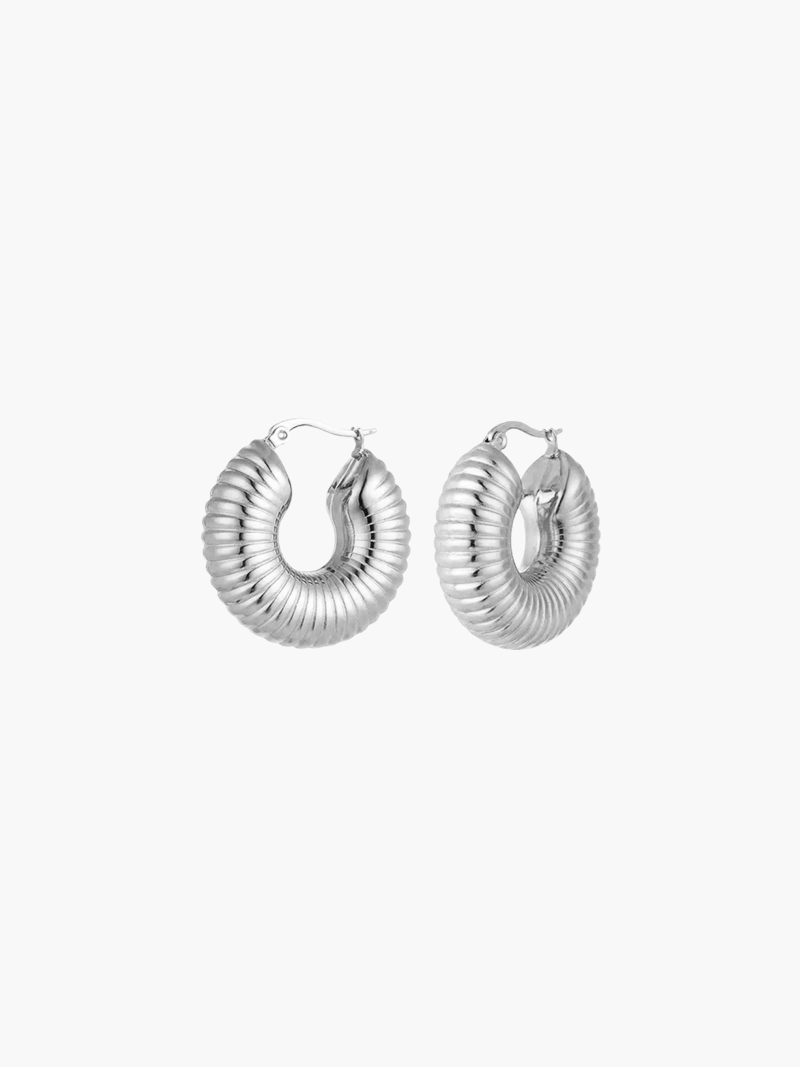 Luana Ribbed Hoops