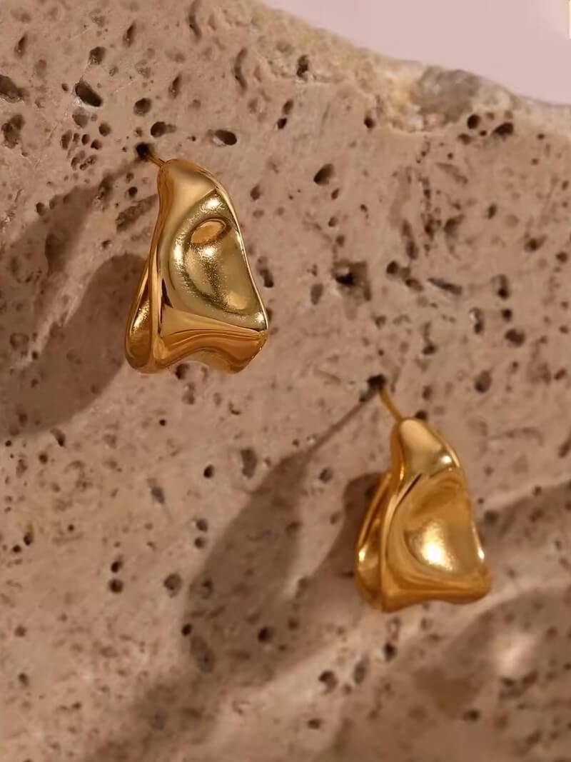 Maeve Irregular Chunky Hoops