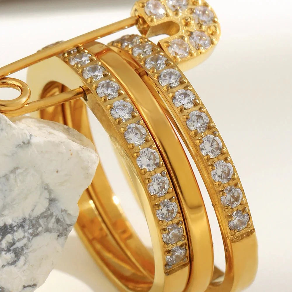 Monica Pinned Zirconia Ring