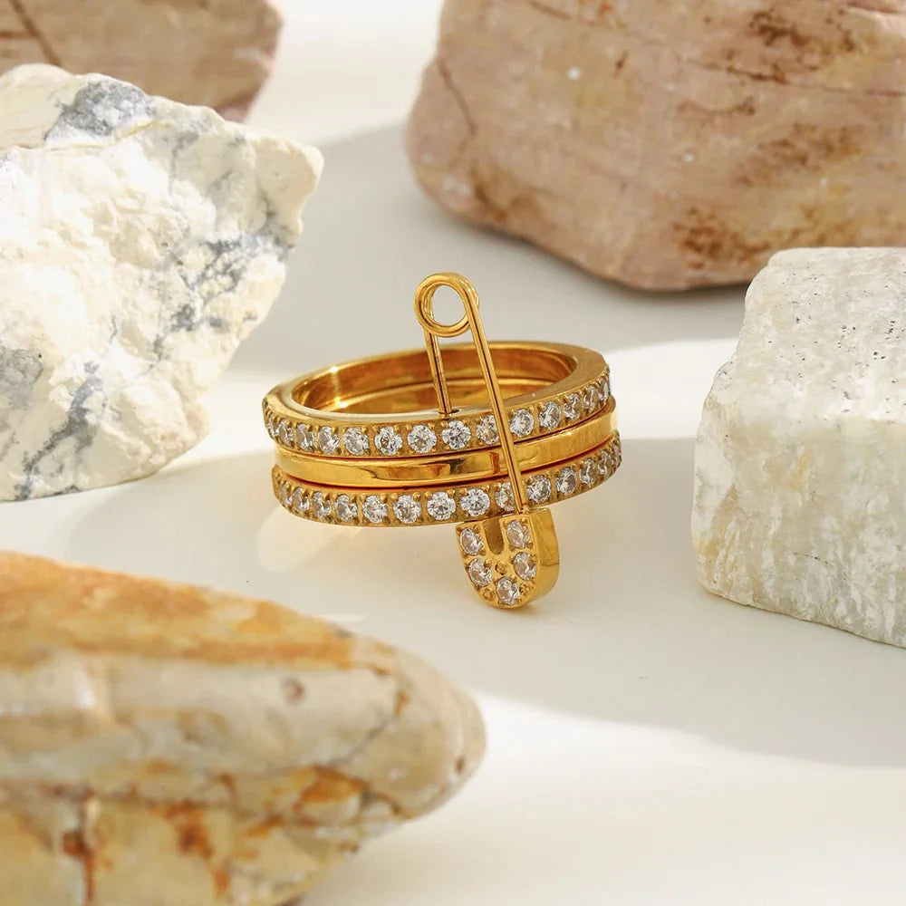 Monica Pinned Zirconia Ring