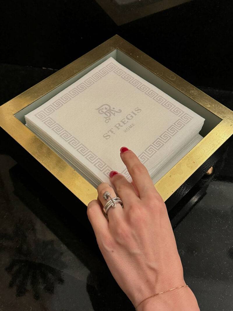 Monica Pinned Sparkle Band Ring