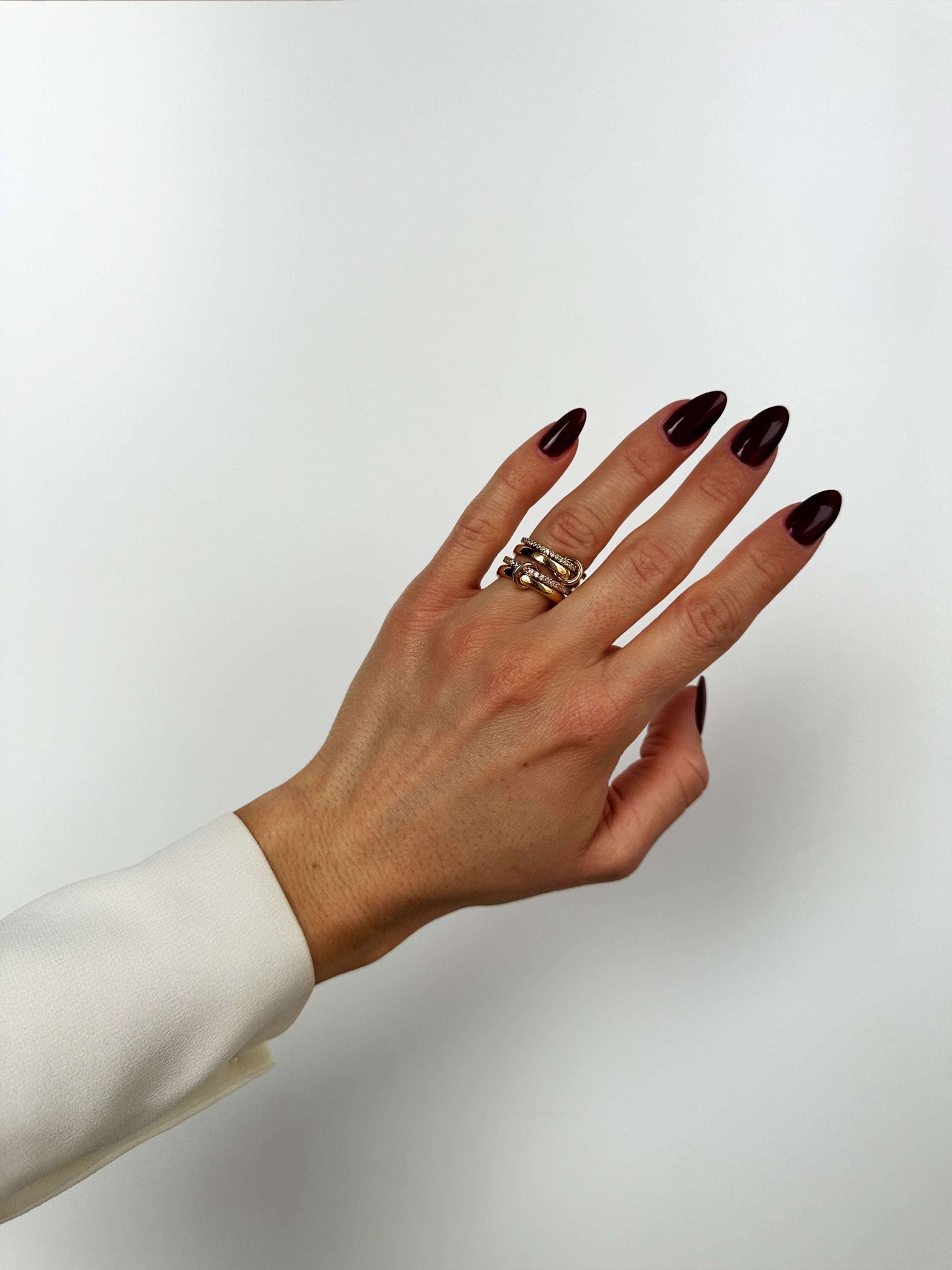 Paloma Sparkling Rhinestone Stacked Ring